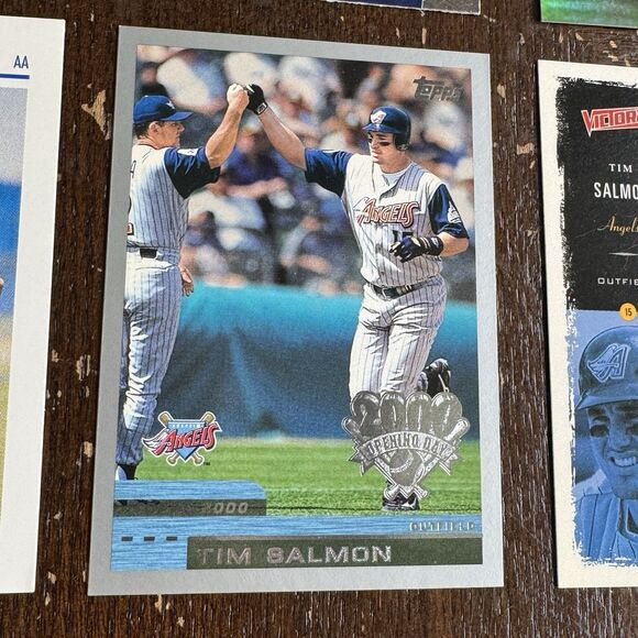 Tim Salmon 12 Card Lot With 1999 Topps Gold Label Baseball & Ted Williams Legacy - Picture 12 of 13